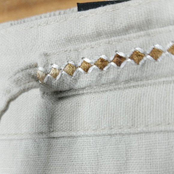 Erika Women's Embroidered Embellished XL Capri Pants - Picture 4 of 15